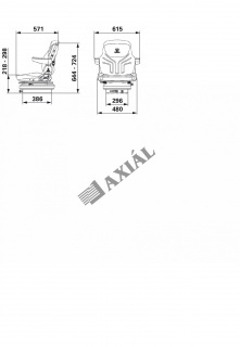 Vezetőülés mechanikus maximo-m msg85/721